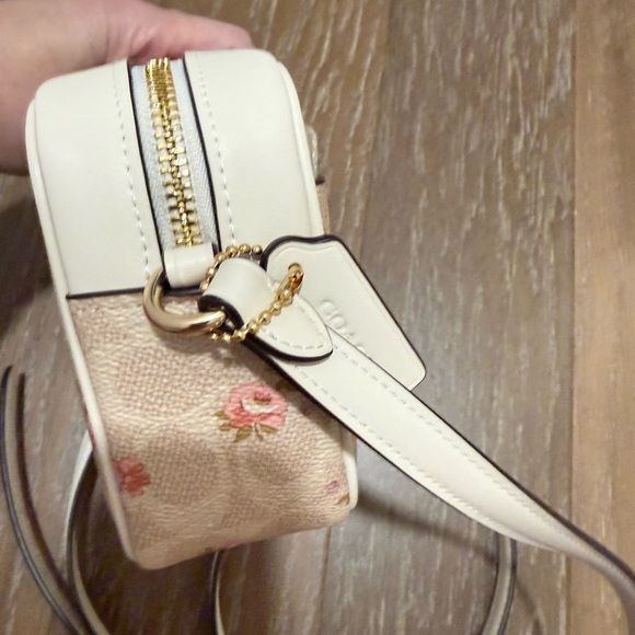 Coach Beige Floral Crossbody Bag - Picture 8 of 8
